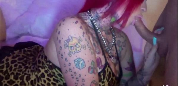  German Redhead - Tattoo MILF Red Storm in privaten Sex Video gefickt Deutsch